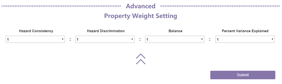 The advanced section